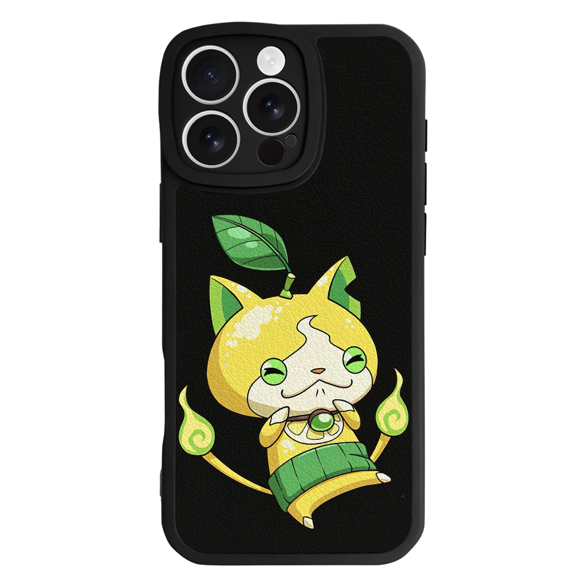 （画像用） 妖怪ウォッチ Yo-kai Watch 【iPhone 16シリーズ対応】シリコンスマホケース（レザー調） 材質：シリコン